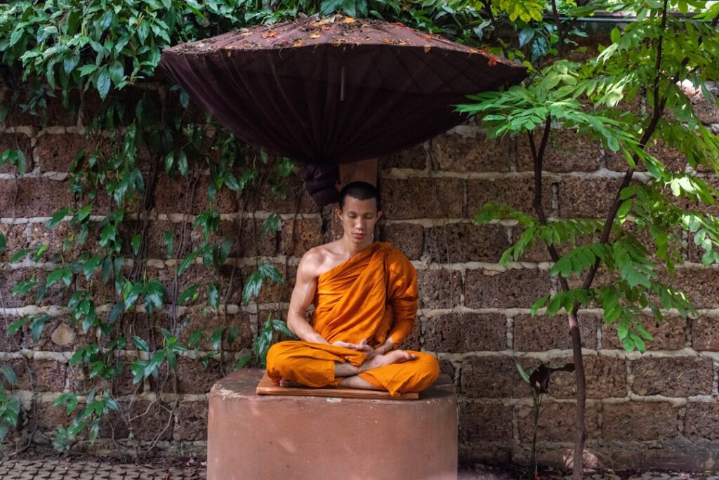 Photo Monk, meditation